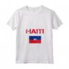 Haiti - Maglietta con Collo a V e Bandiera di Haiti - Mostra il tuo Orgoglio e Patrimonio Familiare