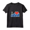 Donna I Love Haiti - Carino Maglietta Haitiano con Collo a V - Regalo Haiti per Mamma, Papà, Nonna, Nonno