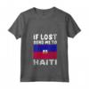 Donna Haiti Flag Souvenir - Se perso mandami ad Haiti Maglietta con Collo a V - Ideale come Regalo per gli Amanti di Haiti