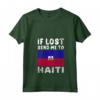 Donna Haiti Flag Souvenir - Se perso mandami ad Haiti Maglietta con Collo a V - Ideale come Regalo per gli Amanti di Haiti