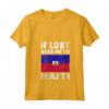 Donna Haiti Flag Souvenir - Se perso mandami ad Haiti Maglietta con Collo a V - Ideale come Regalo per gli Amanti di Haiti