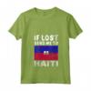 Donna Haiti Flag Souvenir - Se perso mandami ad Haiti Maglietta con Collo a V - Ideale come Regalo per gli Amanti di Haiti