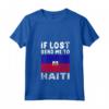Donna Haiti Flag Souvenir - Se perso mandami ad Haiti Maglietta con Collo a V - Ideale come Regalo per gli Amanti di Haiti