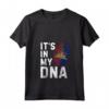 Donna Haiti It's In My DNA - Maglietta con Collo a V per Mostrare l'Orgoglio delle Radici Haitiane - Acquista Online Maglietta Bandiera Haitiana