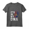 Donna Haiti It's In My DNA - Maglietta con Collo a V per Mostrare l'Orgoglio delle Radici Haitiane - Acquista Online Maglietta Bandiera Haitiana
