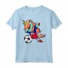 Dabbing Unicorn Unicorno Haiti Calcio - Bandiera Haitiana Maglietta - Regalo Perfetto per Tifosi di Calcio Haiti - Idea Regalo Compleanno o Natale