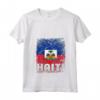 Haiti - Maglietta con Collo a V e Bandiera di Haiti - Mostra il Tuo Orgoglio per i Tuoi Antenati Haiti