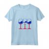 Bicchiere da vino Haitii - Maglietta con Collo a V per Fan di Haiti - Ideale per Mostrare le tue Radici Haitiane