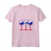 Bicchiere da vino Haitii - Maglietta con Collo a V per Fan di Haiti - Ideale per Mostrare le tue Radici Haitiane