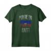 Maglietta con Bandiera Haiti Made In Haiti - Tee per Mostrare l'Orgoglio e Le Radici Haitiane