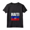 Emblema Bandiera Haiti Maglietta con Collo a V - Mostra il tuo orgoglio per Haiti con stile - Leggera e resistente