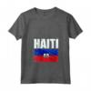 Emblema Bandiera Haiti Maglietta con Collo a V - Mostra il tuo orgoglio per Haiti con stile - Leggera e resistente