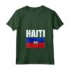 Emblema Bandiera Haiti Maglietta con Collo a V - Mostra il tuo orgoglio per Haiti con stile - Leggera e resistente