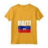 Emblema Bandiera Haiti Maglietta con Collo a V - Mostra il tuo orgoglio per Haiti con stile - Leggera e resistente