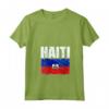Emblema Bandiera Haiti Maglietta con Collo a V - Mostra il tuo orgoglio per Haiti con stile - Leggera e resistente