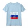 Emblema Bandiera Haiti Maglietta con Collo a V - Mostra il tuo orgoglio per Haiti con stile - Leggera e resistente