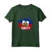 Haiti Bandiera per una Bandiera Americana - Maglietta Cuore Patriottico di Haiti - Ideale per Amanti del Mare dei Caraibi