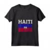 Donna Haiti Bandiera Fiera - Maglietta Collo a V per Uomo e Donna - Mostra il tuo Orgoglio Patriottico per Haiti