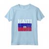 Donna Haiti Bandiera Fiera - Maglietta Collo a V per Uomo e Donna - Mostra il tuo Orgoglio Patriottico per Haiti