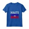 Donna Haiti Bandiera Fiera - Maglietta Collo a V per Uomo e Donna - Mostra il tuo Orgoglio Patriottico per Haiti