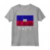 Haiti Bandiera Haitiana Pride - Maglietta con Radici haitiane - Ideale per Viaggiare a Haiti o tifare la Squadra di calcio nazionale