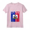 Donna Bandiera Haiti Maglietta con Collo a V - Design Elegante per Mostrare Amore e Orgoglio - Acquista Online