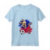Donna Divertente Dabbing Cane Haiti Calcio Bandiera Haitiana Sport Maglietta con Collo a V - Funny Dog Dabbing Soccer Design for Haiti Football Fans