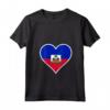 Haiti Bandiera Cuore Haiti Regali Love Maglietta con Collo a V - Ideale per Indipendenza e Compleanni ad Haiti