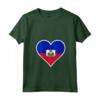 Haiti Bandiera Cuore Haiti Regali Love Maglietta con Collo a V - Ideale per Indipendenza e Compleanni ad Haiti