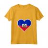 Haiti Bandiera Cuore Haiti Regali Love Maglietta con Collo a V - Ideale per Indipendenza e Compleanni ad Haiti
