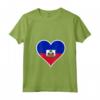 Haiti Bandiera Cuore Haiti Regali Love Maglietta con Collo a V - Ideale per Indipendenza e Compleanni ad Haiti