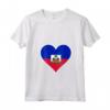 Haiti Bandiera Cuore Haiti Regali Love Maglietta con Collo a V - Ideale per Indipendenza e Compleanni ad Haiti
