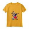 Donna Dabbing Dog Haiti Calcio Bandiera Haitiana - Maglietta con Collo a V per Tifosi - Regalo Compleanno o Natale