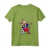 Donna Dabbing Dog Haiti Calcio Bandiera Haitiana - Maglietta con Collo a V per Tifosi - Regalo Compleanno o Natale