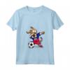 Donna Dabbing Dog Haiti Calcio Bandiera Haitiana - Maglietta con Collo a V per Tifosi - Regalo Compleanno o Natale