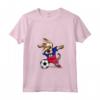 Donna Dabbing Dog Haiti Calcio Bandiera Haitiana - Maglietta con Collo a V per Tifosi - Regalo Compleanno o Natale