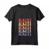 Haiti Groovy Retro Haitiano Maglietta con Collo a V - Design Grafico per gli Amanti di Haiti - Acquista Online per Mostrare il Tuo Orgoglio Haitiano