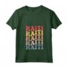 Haiti Groovy Retro Haitiano Maglietta con Collo a V - Design Grafico per gli Amanti di Haiti - Acquista Online per Mostrare il Tuo Orgoglio Haitiano