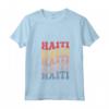 Haiti Groovy Retro Haitiano Maglietta con Collo a V - Design Grafico per gli Amanti di Haiti - Acquista Online per Mostrare il Tuo Orgoglio Haitiano