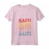Haiti Groovy Retro Haitiano Maglietta con Collo a V - Design Grafico per gli Amanti di Haiti - Acquista Online per Mostrare il Tuo Orgoglio Haitiano