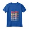 Haiti Groovy Retro Haitiano Maglietta con Collo a V - Design Grafico per gli Amanti di Haiti - Acquista Online per Mostrare il Tuo Orgoglio Haitiano