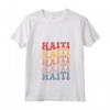 Haiti Groovy Retro Haitiano Maglietta con Collo a V - Design Grafico per gli Amanti di Haiti - Acquista Online per Mostrare il Tuo Orgoglio Haitiano