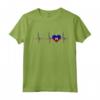 Haiti Cuore Haitiano Battito Cardiaco ECG Pulse - Orgoglio Maglietta con Bandiera Haitiana