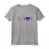 Haiti Cuore Haitiano Battito Cardiaco ECG Pulse - Orgoglio Maglietta con Bandiera Haitiana