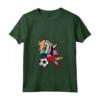 Donna Dabbing Unicorn Unicorno Haiti Calcio - Bandiera Haitiana Maglietta con Collo a V - Regalo Divertente per Fan di Calcio Haiti