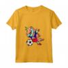 Donna Dabbing Unicorn Unicorno Haiti Calcio - Bandiera Haitiana Maglietta con Collo a V - Regalo Divertente per Fan di Calcio Haiti