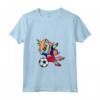 Donna Dabbing Unicorn Unicorno Haiti Calcio - Bandiera Haitiana Maglietta con Collo a V - Regalo Divertente per Fan di Calcio Haiti