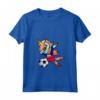 Donna Dabbing Unicorn Unicorno Haiti Calcio - Bandiera Haitiana Maglietta con Collo a V - Regalo Divertente per Fan di Calcio Haiti
