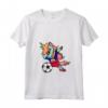Donna Dabbing Unicorn Unicorno Haiti Calcio - Bandiera Haitiana Maglietta con Collo a V - Regalo Divertente per Fan di Calcio Haiti