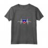 Haiti Bandiera Cuore Haiti Maglietta con Collo a V - Ideale per Mostrare il Tuo Amore e Sostegno alla Tua Patria - Acquista Online Maglietta Patriottica Haiti